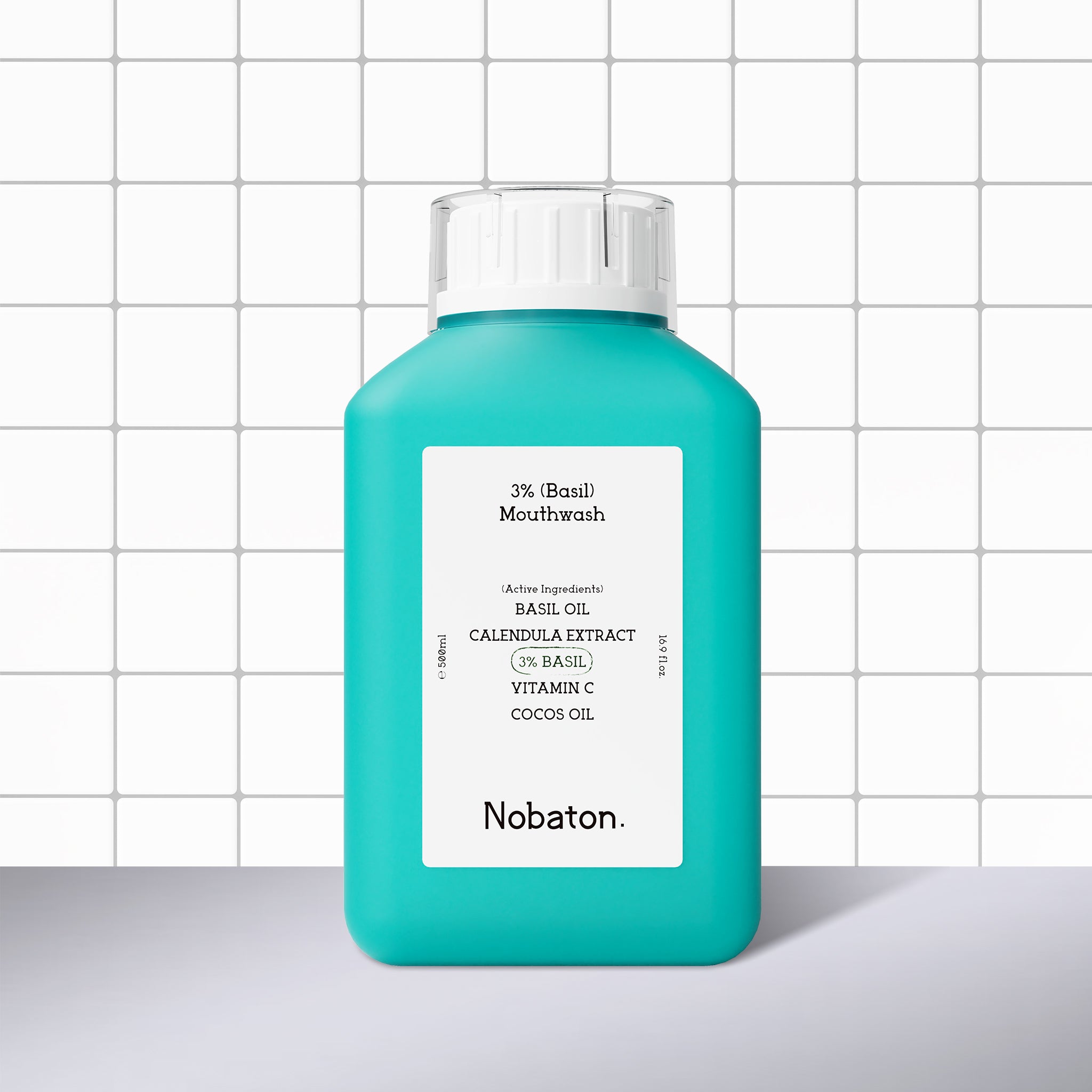 น้ำยาบ้วนปากโหระพา 3%（500ml/16.9 fl oz）