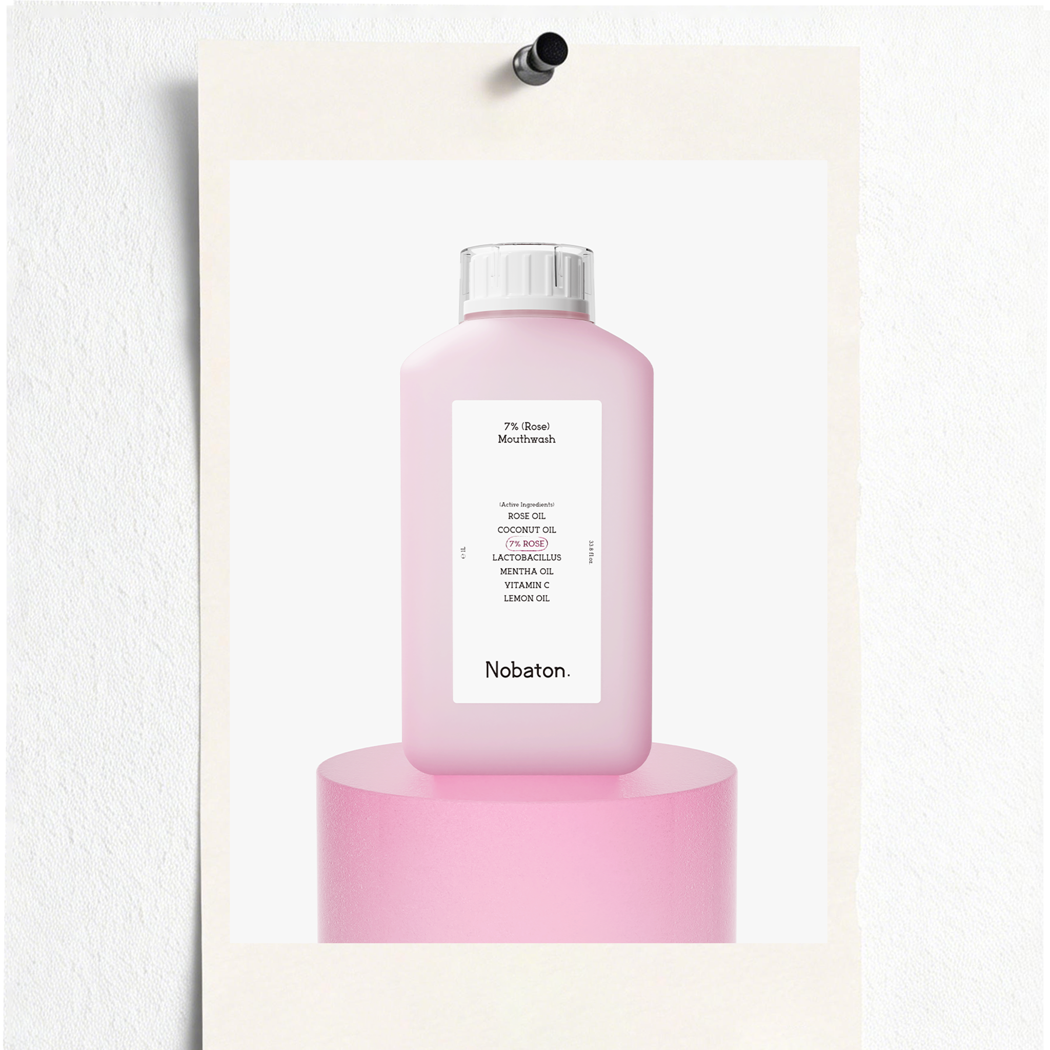 น้ำยาบ้วนปากกุหลาบ 7%（1000ml/16.9 fl oz）